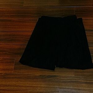 Black wide legged trousers